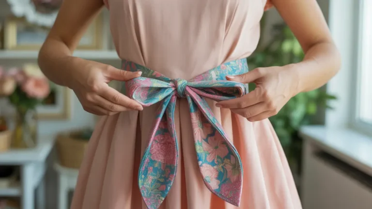 Jak zawiązać pasek z materiału do sukienki